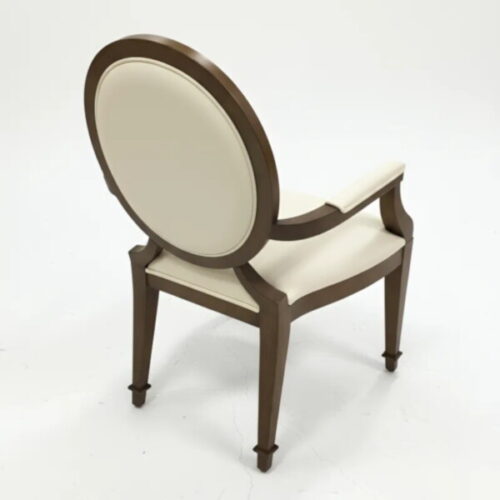 優雅圓背胡桃休閒椅 如精品飯店一樣的家：圖片 3