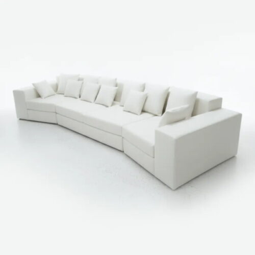 極簡純白加長沙發 週末朋友聚會都輕鬆應對：圖片 1