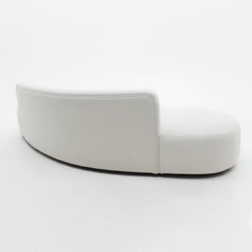 白色流線雲朵加長沙發 任何角度都好看：圖片 2