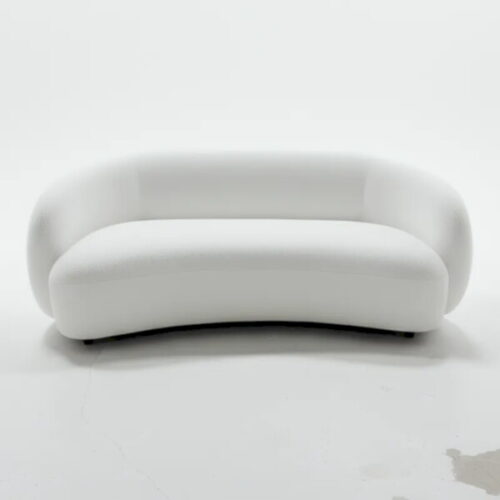 純白雲朵弧形沙發 雲端的藝術品：圖片 2