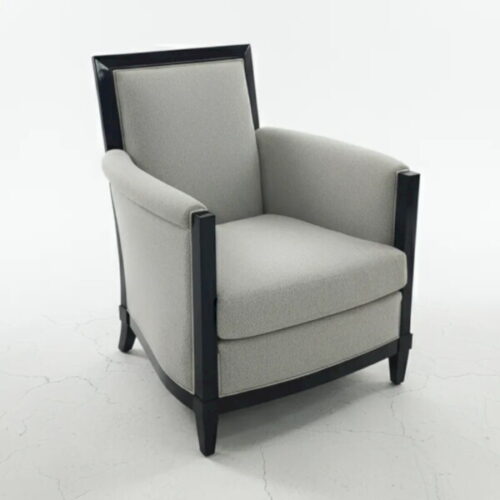 黑框高背單人椅 空間裡的紳士氣質：圖片 1