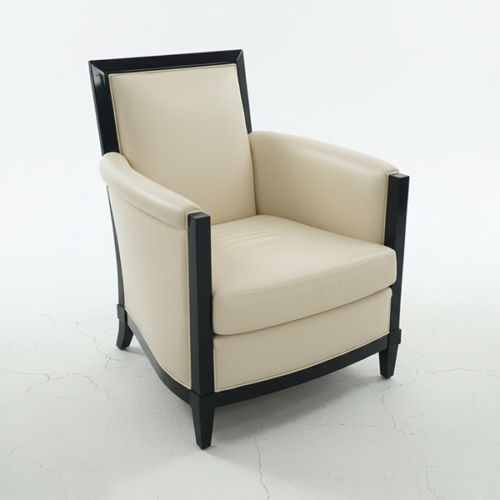 黑框高背單人椅 空間裡的紳士氣質：圖片 3