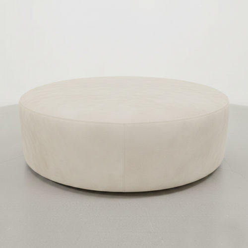 雲光絨布圓沙發凳 多功能角色變換：圖片 1