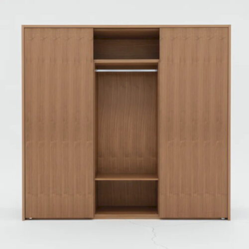 北歐木語衣櫃 玻璃門片+滑門大容量：圖片 2