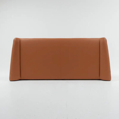 現代棕色全皮革床頭片 套房級俐落設計風格：圖片 2