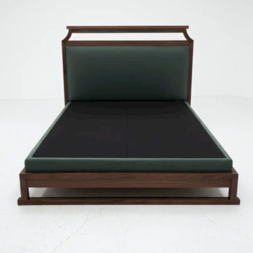 簡約東方韻味胡桃床架 融合東方與現代極簡：圖片 2