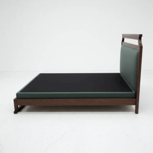 簡約東方韻味胡桃床架 融合東方與現代極簡：圖片 3