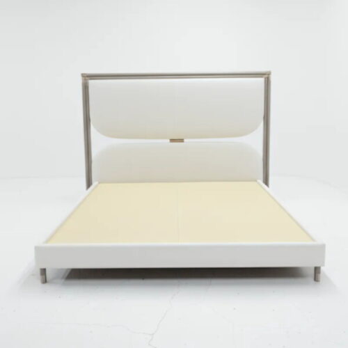 雙弧序曲金屬床架 金屬包覆皮革的高級工藝：圖片 2