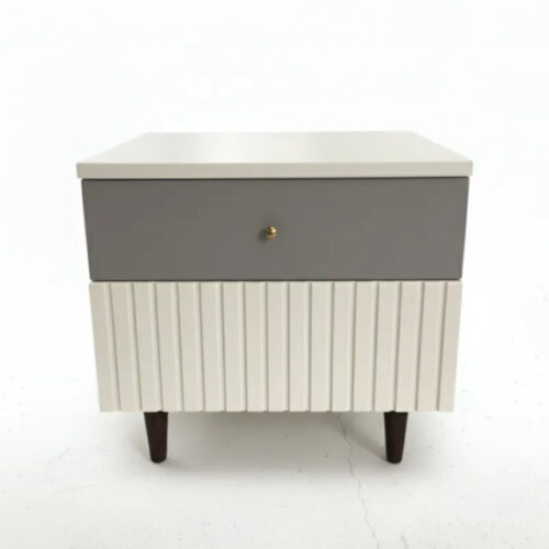 霧面灰白跳色床頭櫃 北歐風到日系都能完美融合：圖片 2