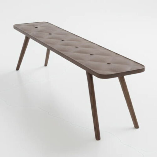 Amber溫木菱紋長椅 延伸餐桌的優雅氣質：圖片 1