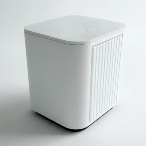 雲石方語床頭櫃 一方純白點亮臥室：圖片 2