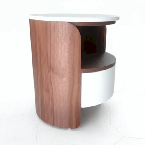 圓弧木語床頭櫃 完成北歐系臥室：圖片 3