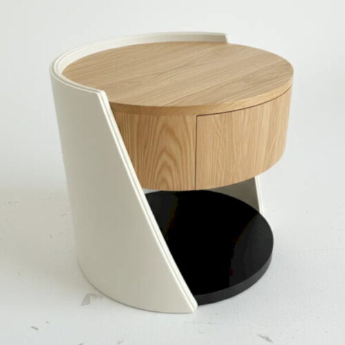 浮空圓弧木紋邊几 讓空間更有質感:圖片 2