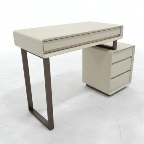 米色極簡U腿辦公桌 時尚家居首選：圖片 1