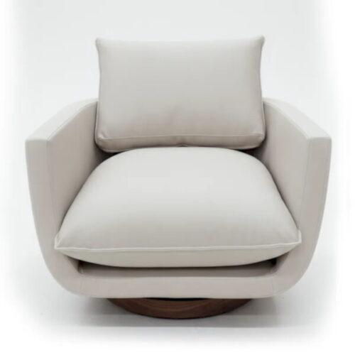 米白旋轉桶形休閒椅 米白美學入座：圖片 1