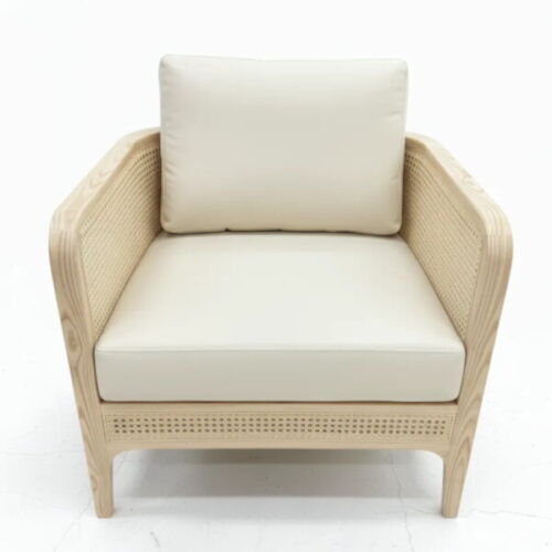 自然實木藤編單椅 輕鬆擁抱自然：圖片 2