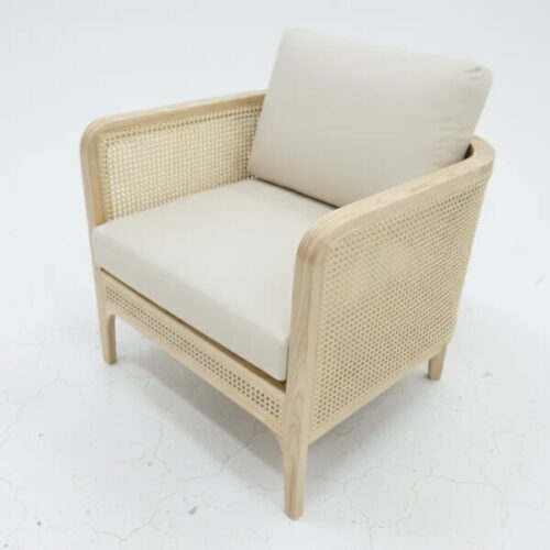 自然實木藤編單椅 輕鬆擁抱自然：圖片 3