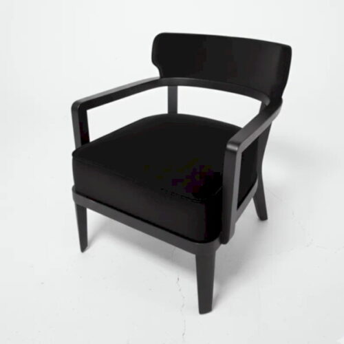 現代實木絨布扶手椅 高貴優雅氣場：圖片 4