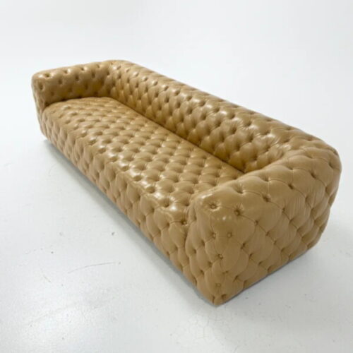 奢華加長拉扣皮革沙發 空間貴氣盡顯：圖片 1