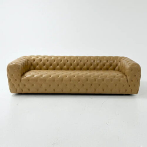 奢華加長拉扣皮革沙發 空間貴氣盡顯：圖片 2