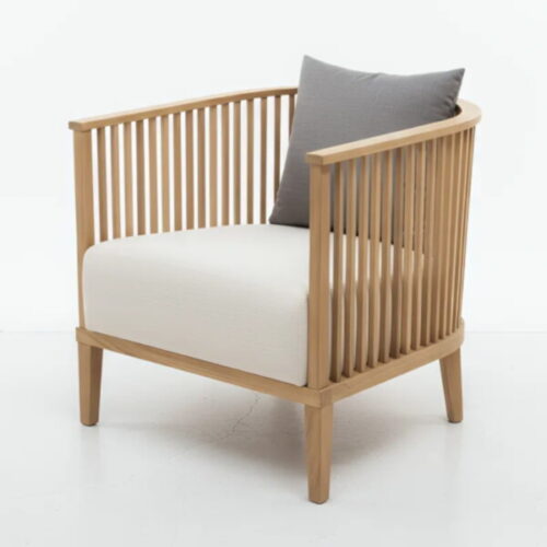 森語格柵實木沙發椅 極簡空間最佳配角：圖片 1