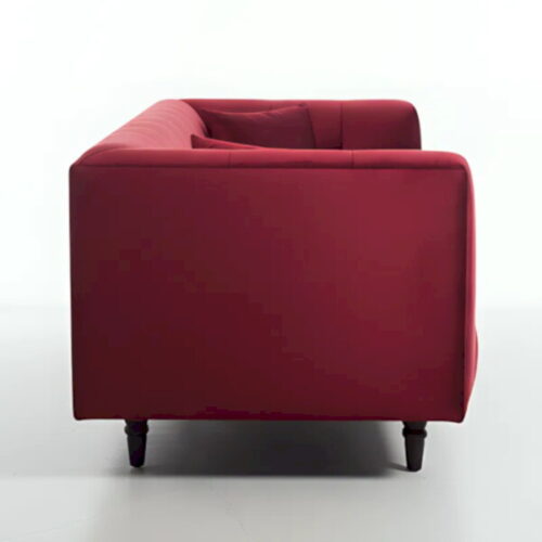 寶石紅拉扣奢華沙發 家就像精品飯店大廳：圖片 4