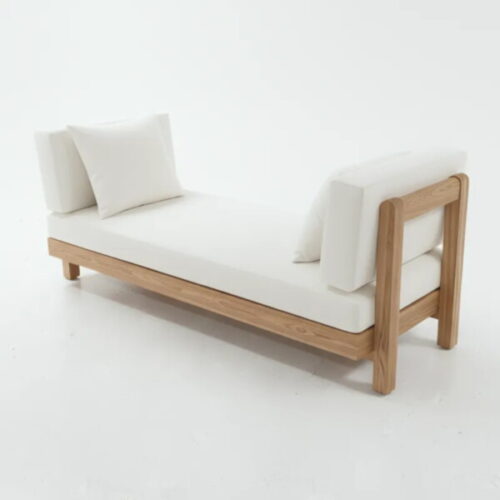 實木兩端靠枕躺椅 慵懶的居家儀式感：圖片 1