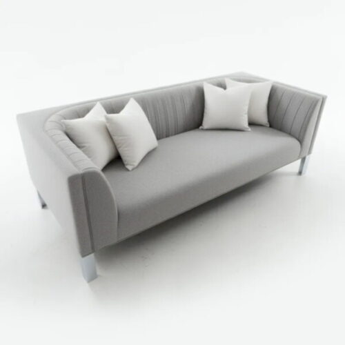 北歐弧背霧灰沙發 讓客廳瞬間升級：圖片 1