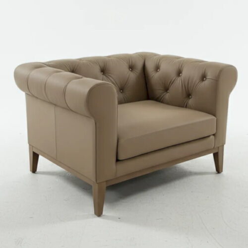 菱形拉扣經典紳士沙發 貴氣奢華焦點：圖片 1