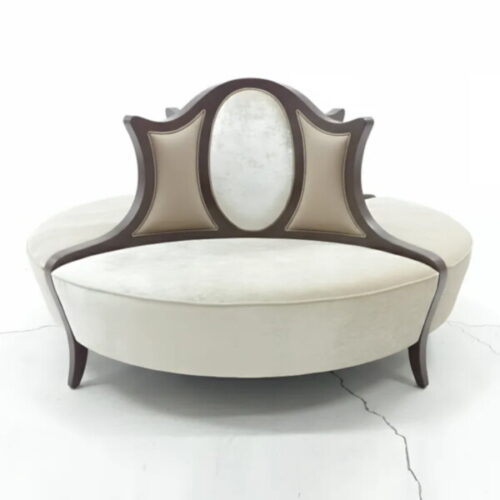 新古典中島圓形沙發 飯店級迎賓氛圍:圖片 1