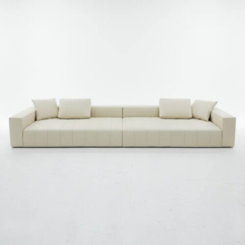 奶白加長模組長沙發 適合家庭聚會或商務洽談：圖片 2