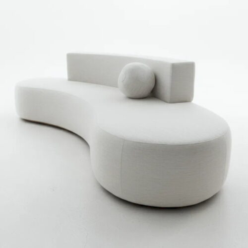 月弧天鵝絨藝術沙發 優雅不凡焦點:圖片 2