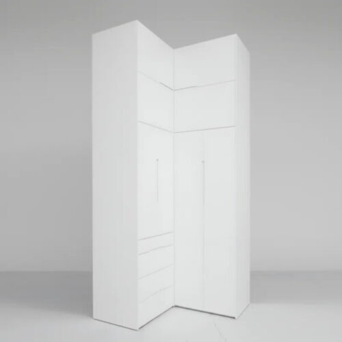 轉角立面極簡衣櫃 量身貼合牆角 邊角空間不浪費：圖片 1