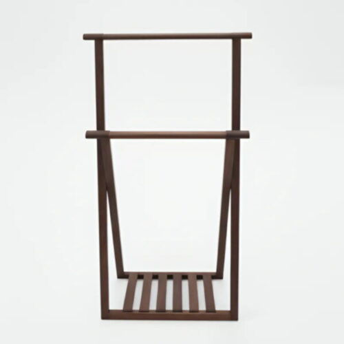 北歐實木折疊衣架 展開即用收合輕便：圖片 2