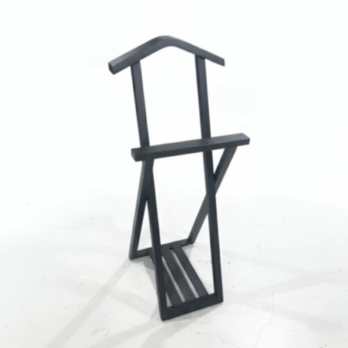 北歐實木折疊衣架 展開即用收合輕便：圖片 3