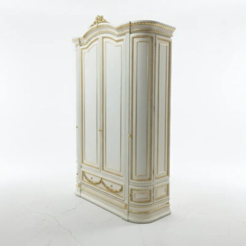 巴洛克象牙白衣櫃 高端主臥藝術宣言：圖片 1