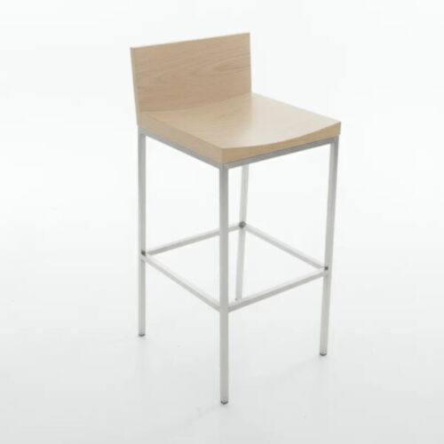 訂製吧椅  玫瑰金胡桃吧椅  鈦金腳座奢華感：圖片 5