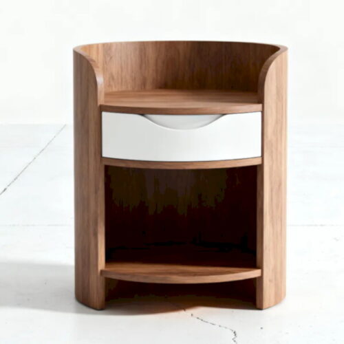 自然系胡桃床邊櫃  簡約也能很有型：圖片 1