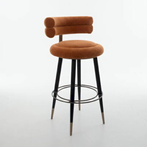 訂製吧台椅  輕奢圓背吧椅 撐起空間品味：圖片 1