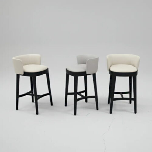 訂製高腳椅  極簡低背高腳椅  現代極簡風格：圖片 1