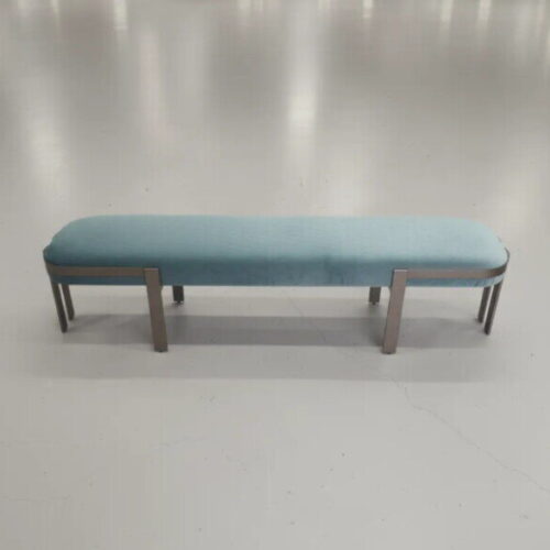 藍韻絨布長凳  輕奢空間亮點：圖片 2