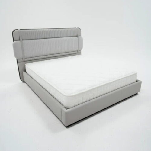 訂製雙人床 皮革吊帶奢華床組 低調奢享之作：圖片 1