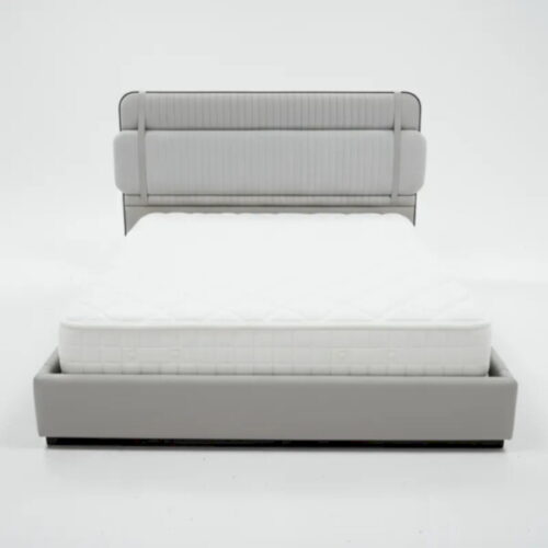 訂製雙人床 皮革吊帶奢華床組 低調奢享之作：圖片 2